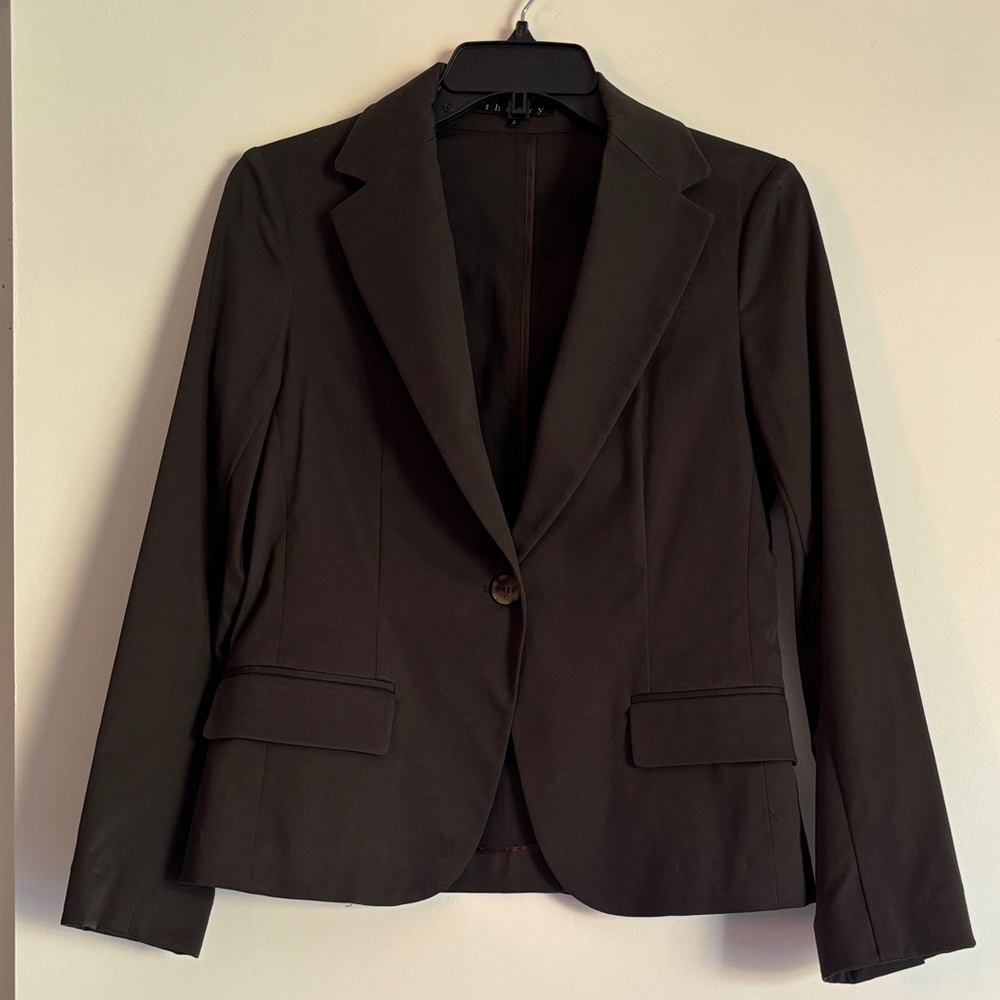 Theory Dark Brown Women's Blazer